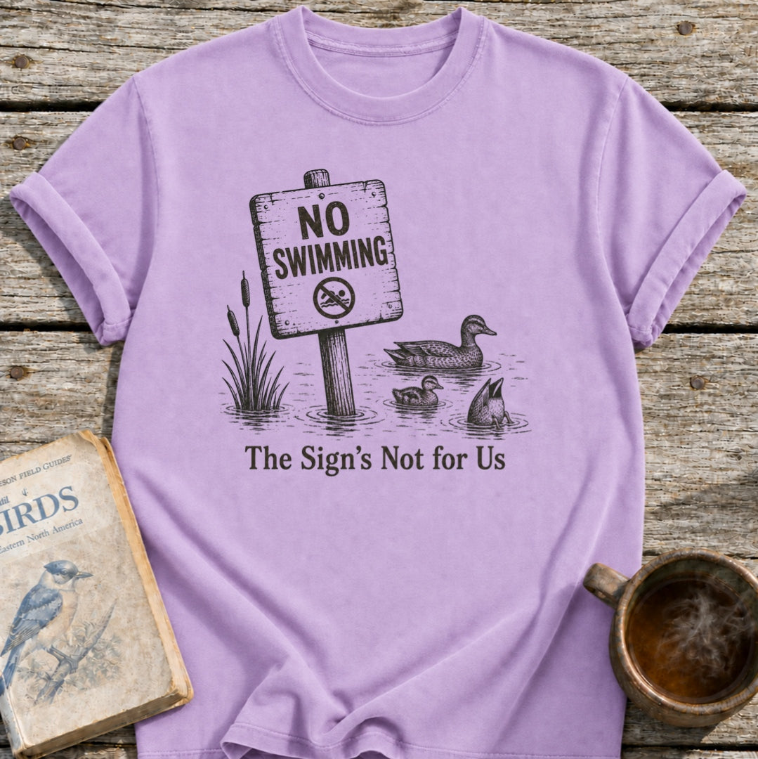No Swimming Ducks T-Shirt
