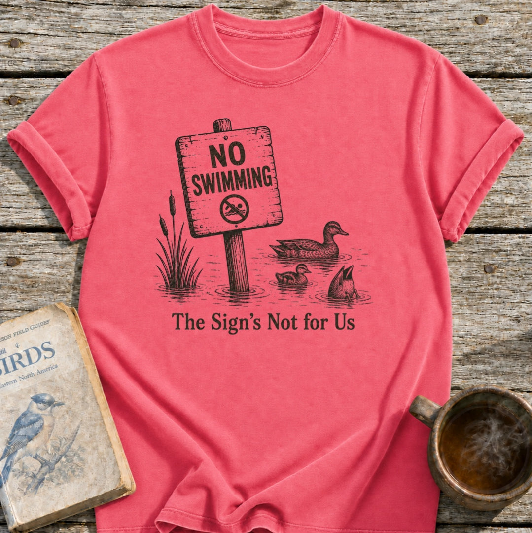 No Swimming Ducks T-Shirt