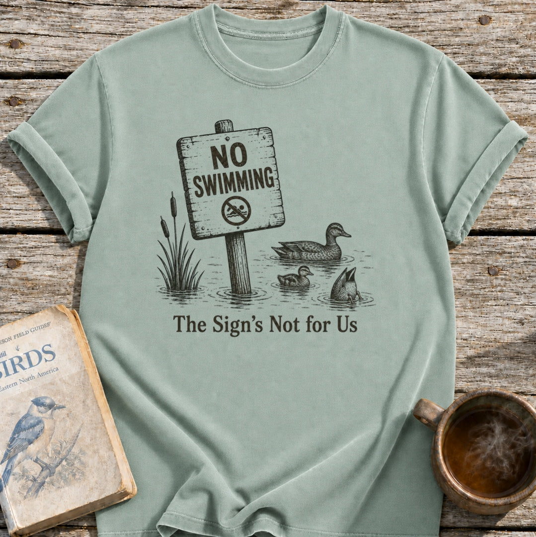 No Swimming Ducks T-Shirt