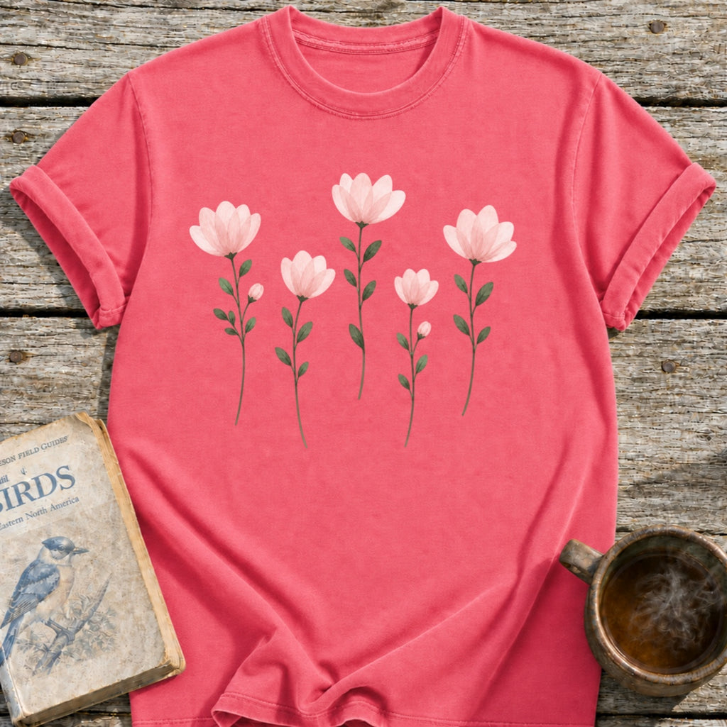 Pink Pressed Flowers T-Shirt