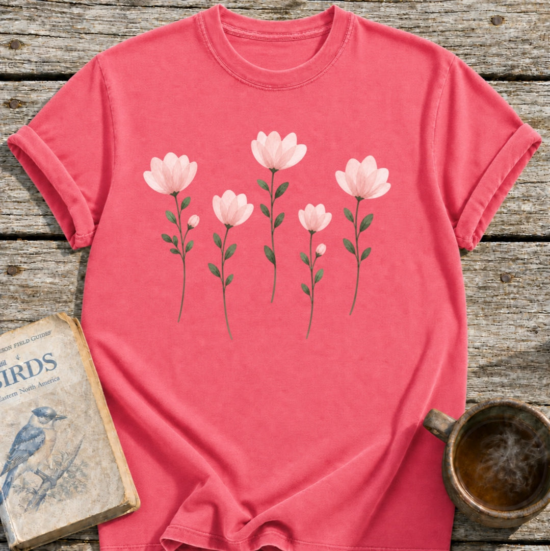 Pink Pressed Flowers T-Shirt