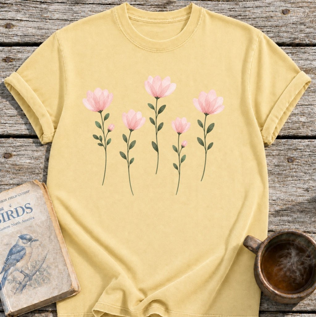 Pink Pressed Flowers T-Shirt