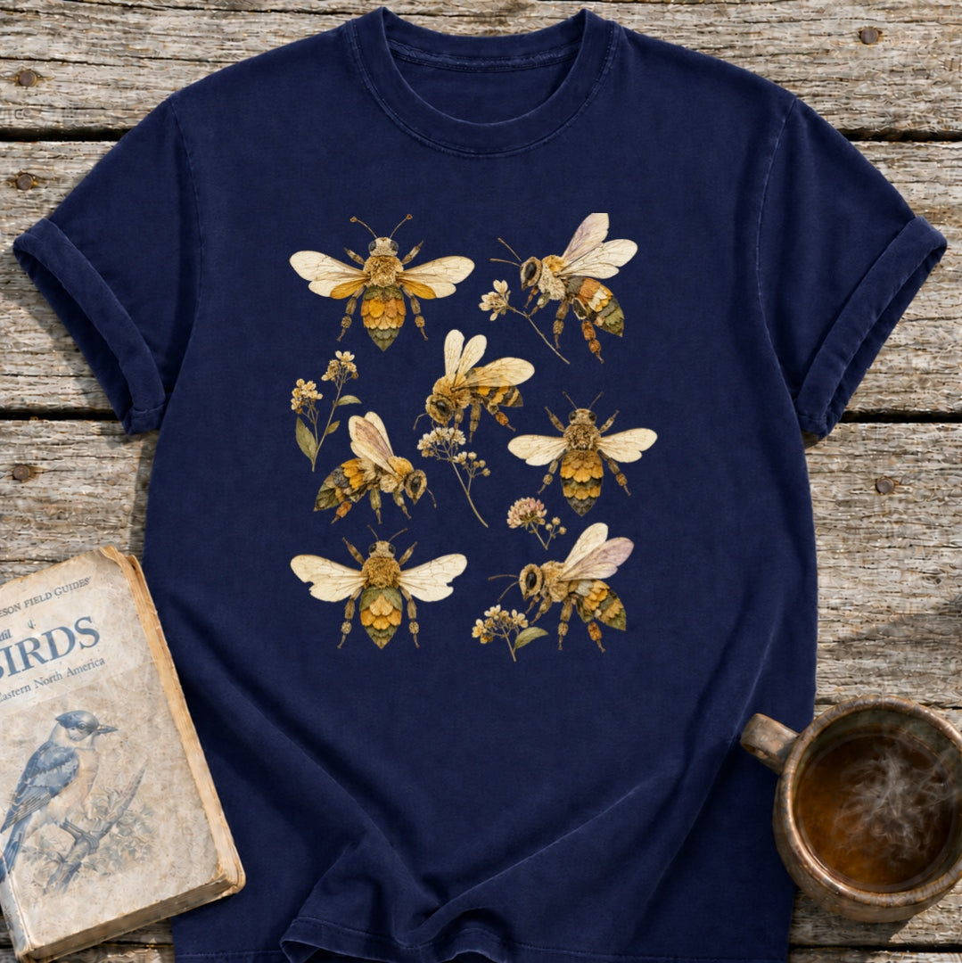 Pressed Flowers Bees T-Shirt