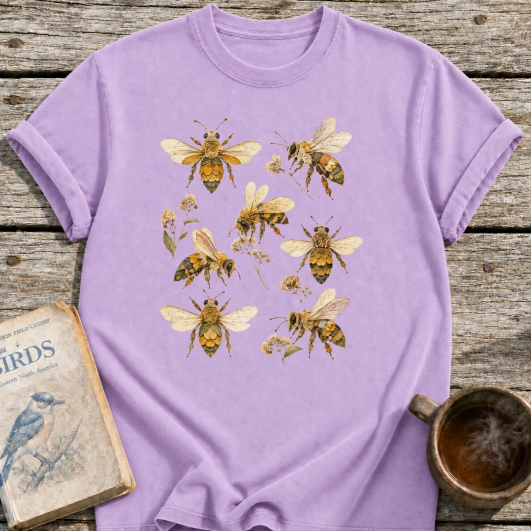 Pressed Flowers Bees T-Shirt
