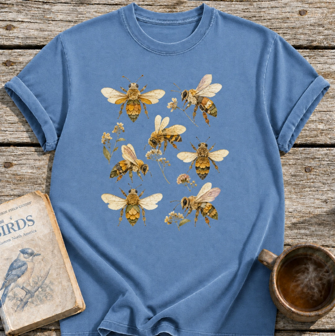 Pressed Flowers Bees T-Shirt