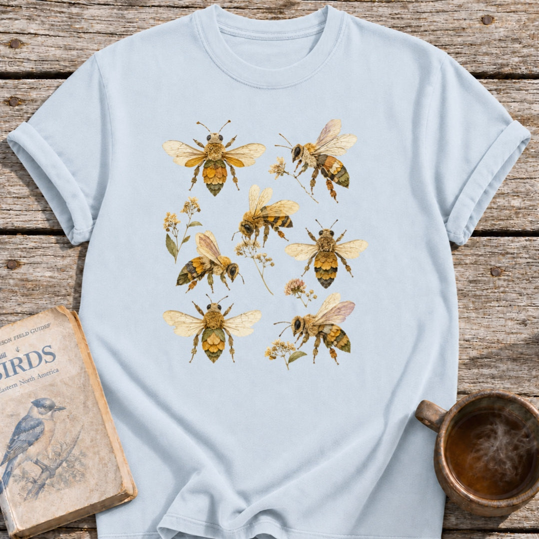 Pressed Flowers Bees T-Shirt