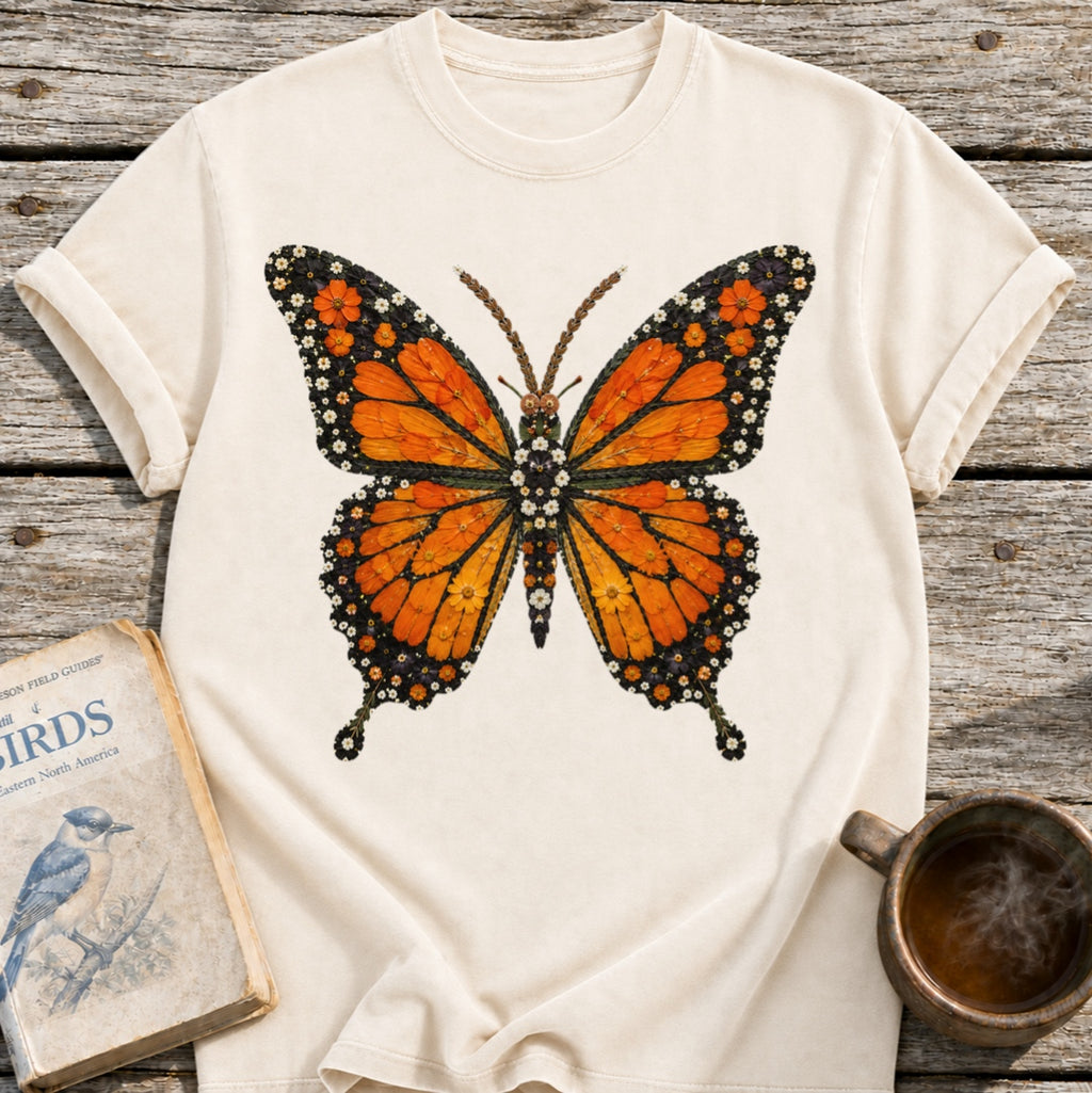 Pressed Flowers Butterfly T-Shirt
