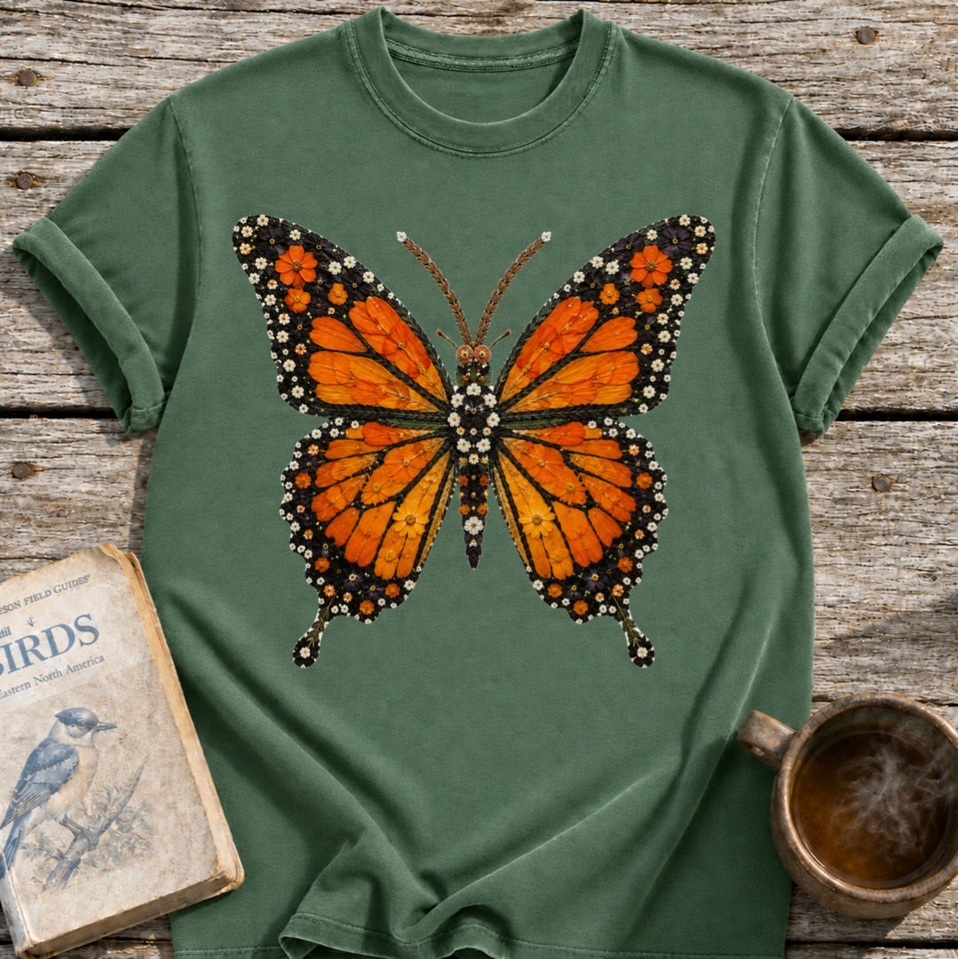 Pressed Flowers Butterfly T-Shirt