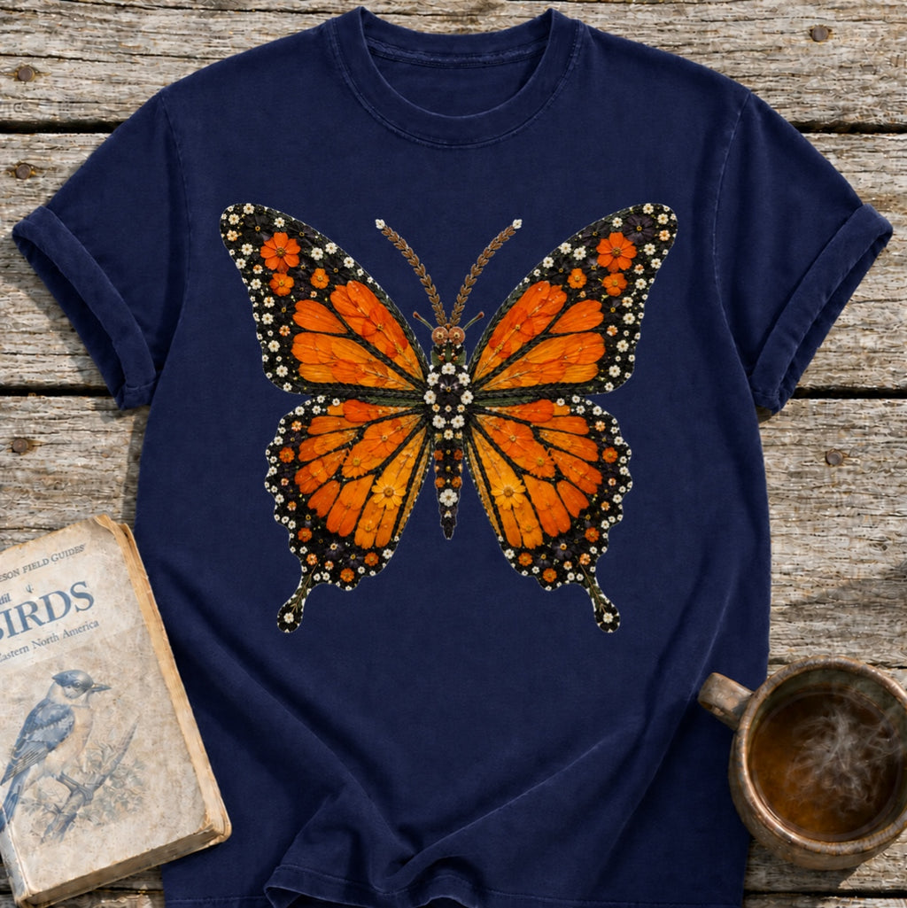 Pressed Flowers Butterfly T-Shirt