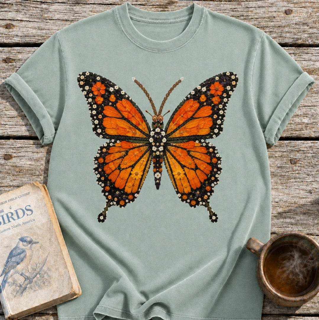Pressed Flowers Butterfly T-Shirt