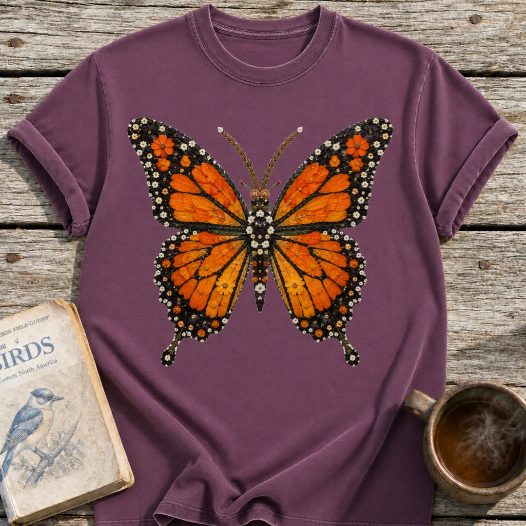 Pressed Flowers Butterfly T-Shirt