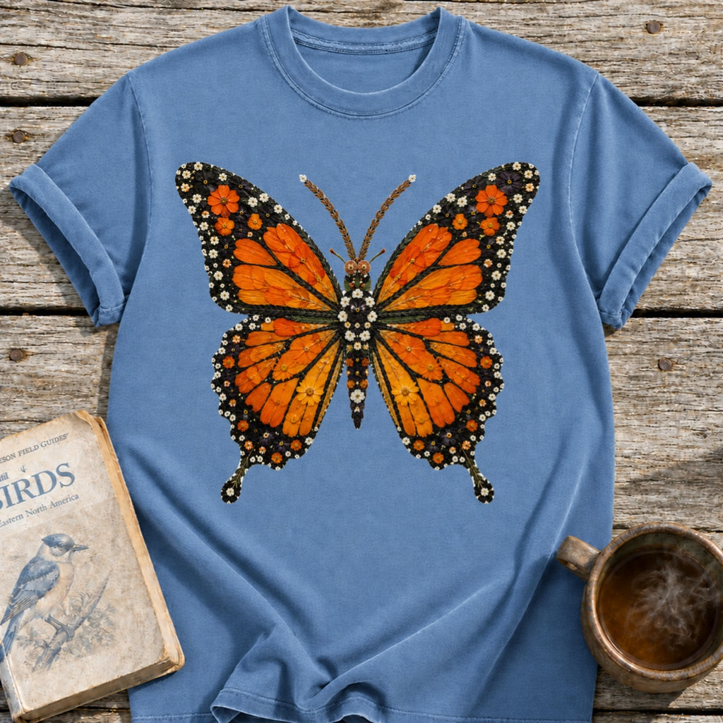 Pressed Flowers Butterfly T-Shirt
