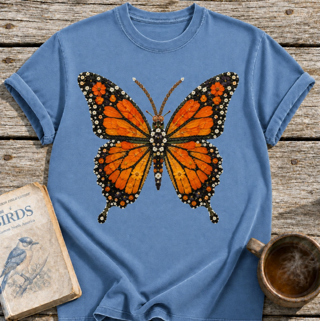 Pressed Flowers Butterfly T-Shirt