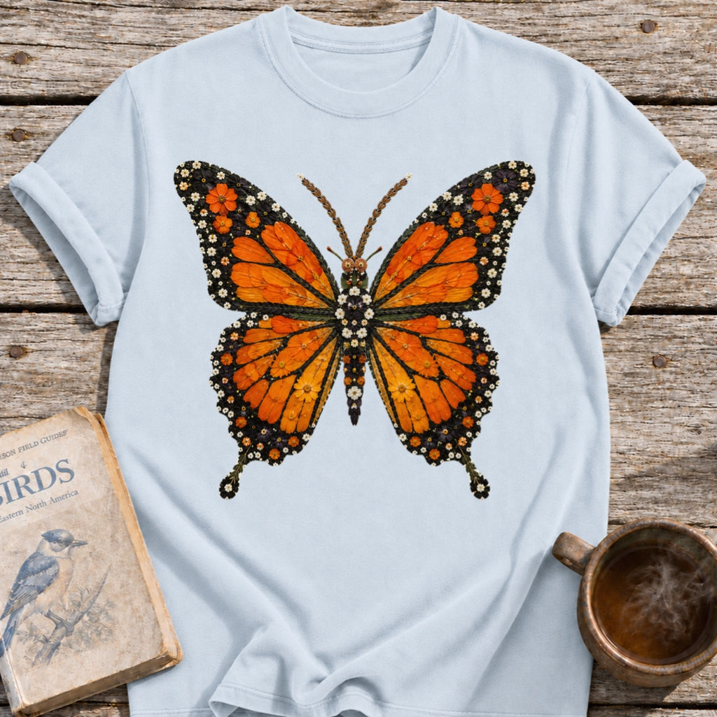 Pressed Flowers Butterfly T-Shirt