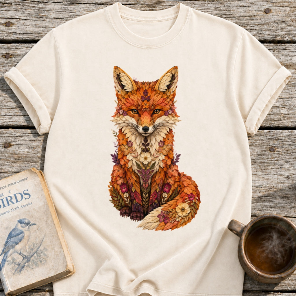 Pressed Flowers Fox T-Shirt