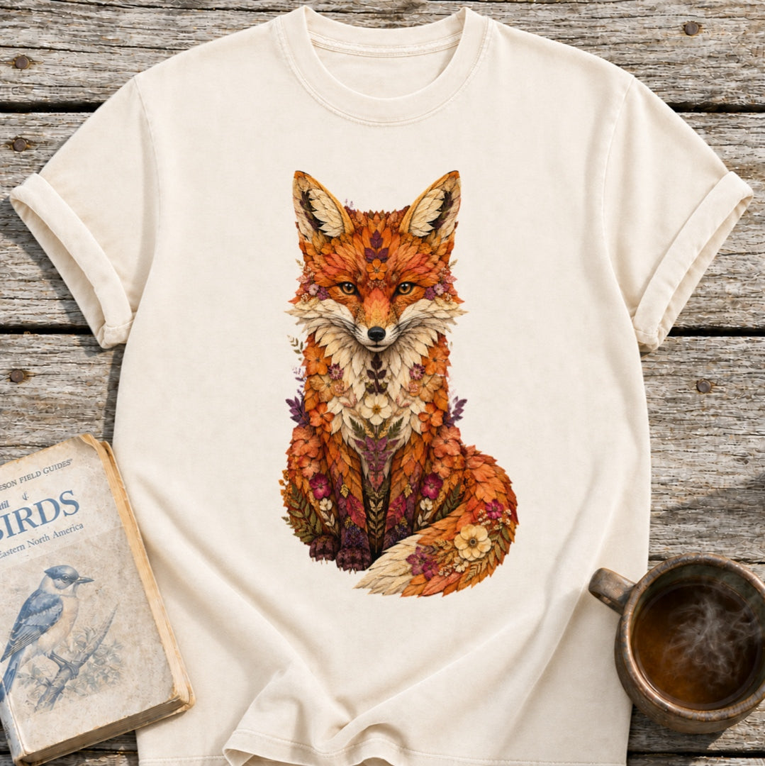 Pressed Flowers Fox T-Shirt