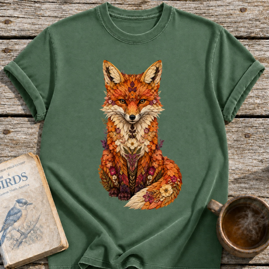 Pressed Flowers Fox T-Shirt