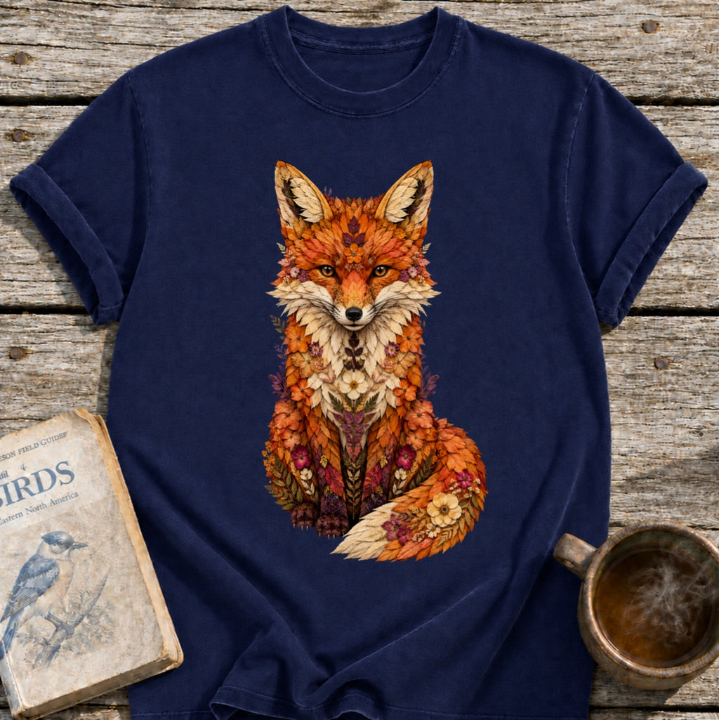 Pressed Flowers Fox T-Shirt