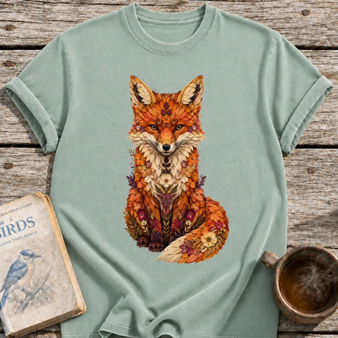 Pressed Flowers Fox T-Shirt