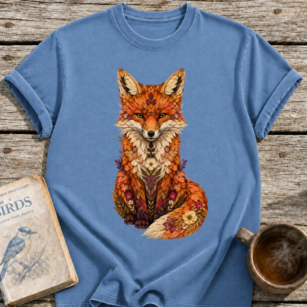 Pressed Flowers Fox T-Shirt