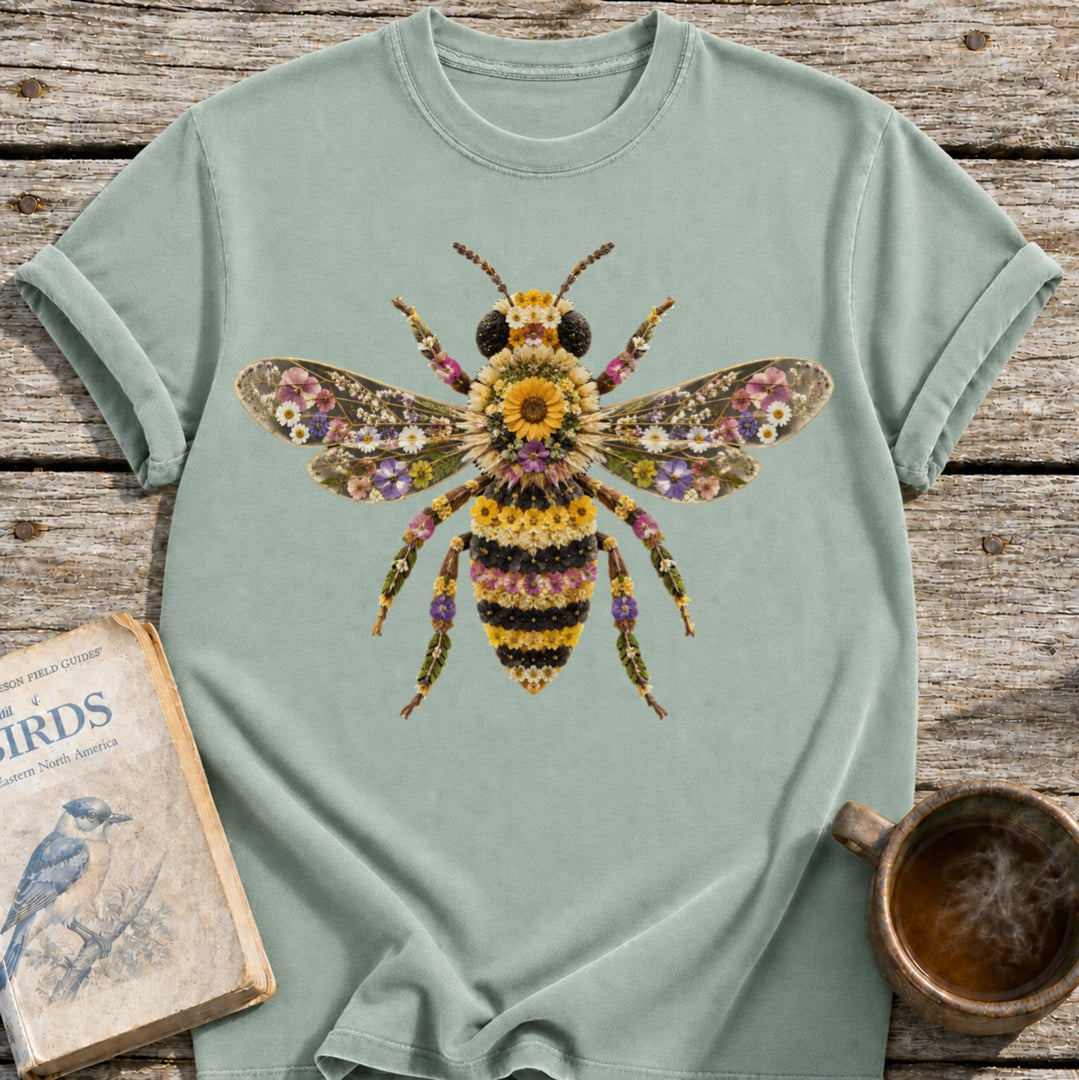 Pressed Flowers Honeybee T-Shirt