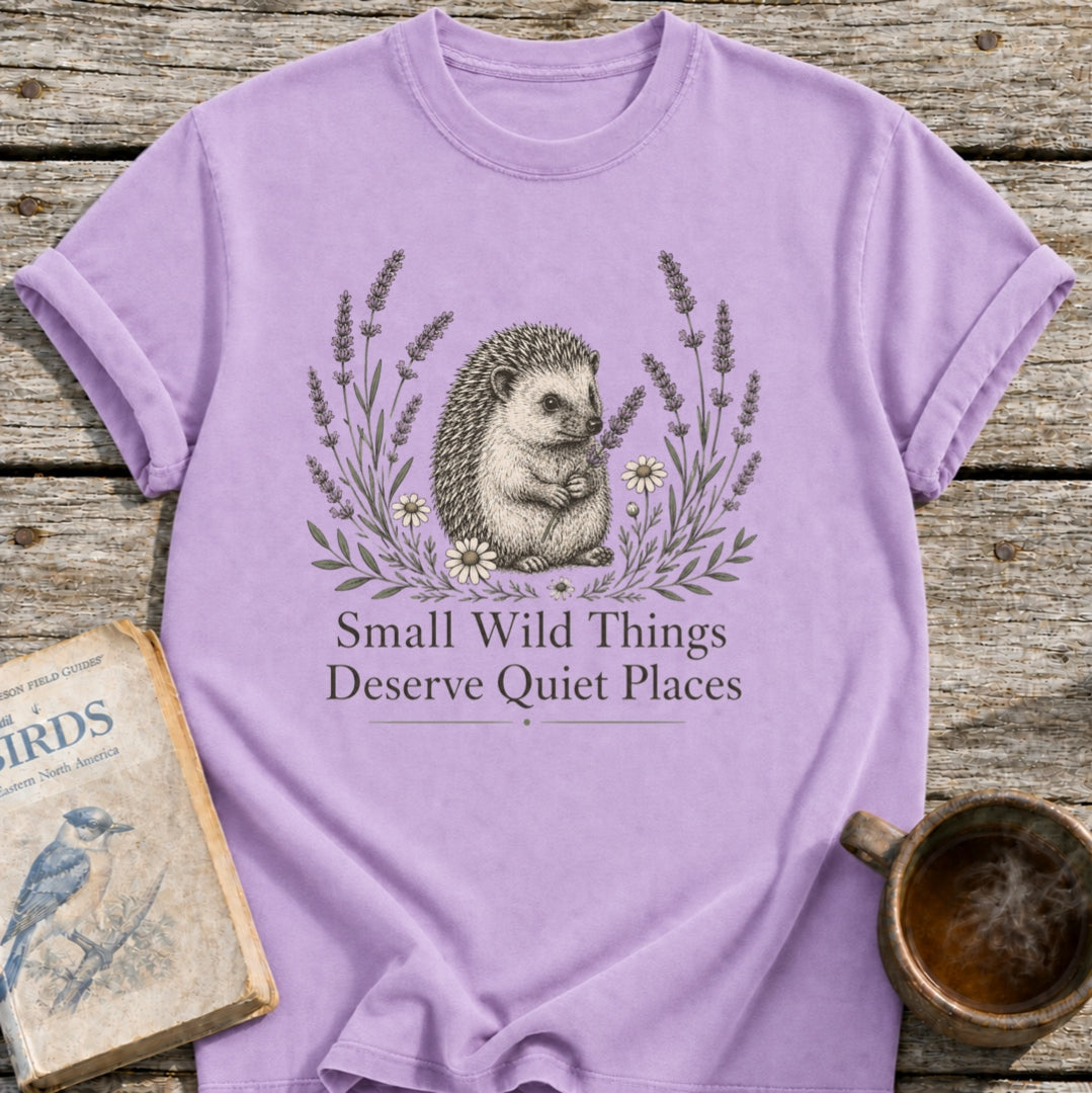 Quiet Places Hedgehog T-Shirt
