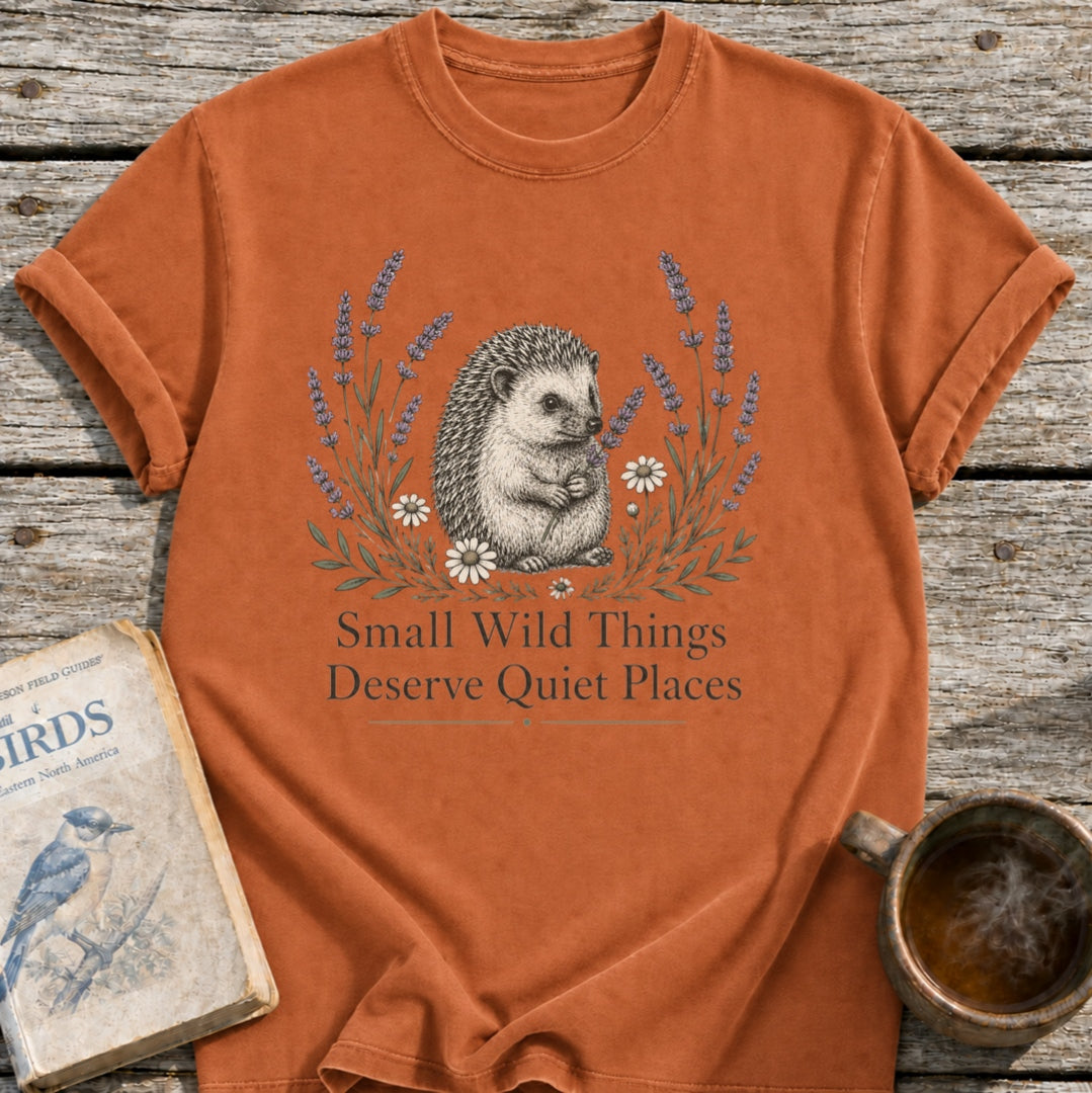 Quiet Places Hedgehog T-Shirt