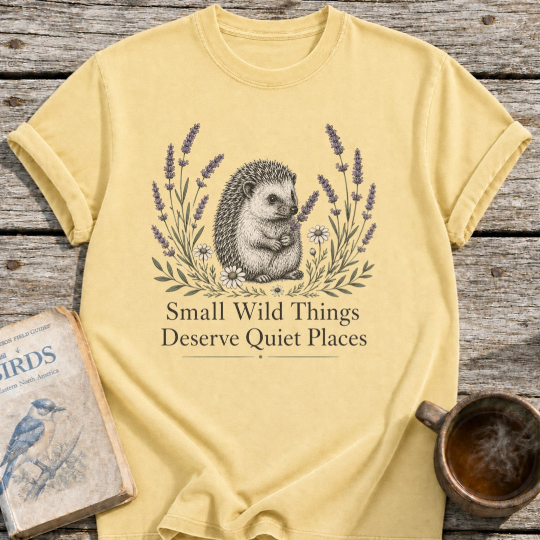 Quiet Places Hedgehog T-Shirt