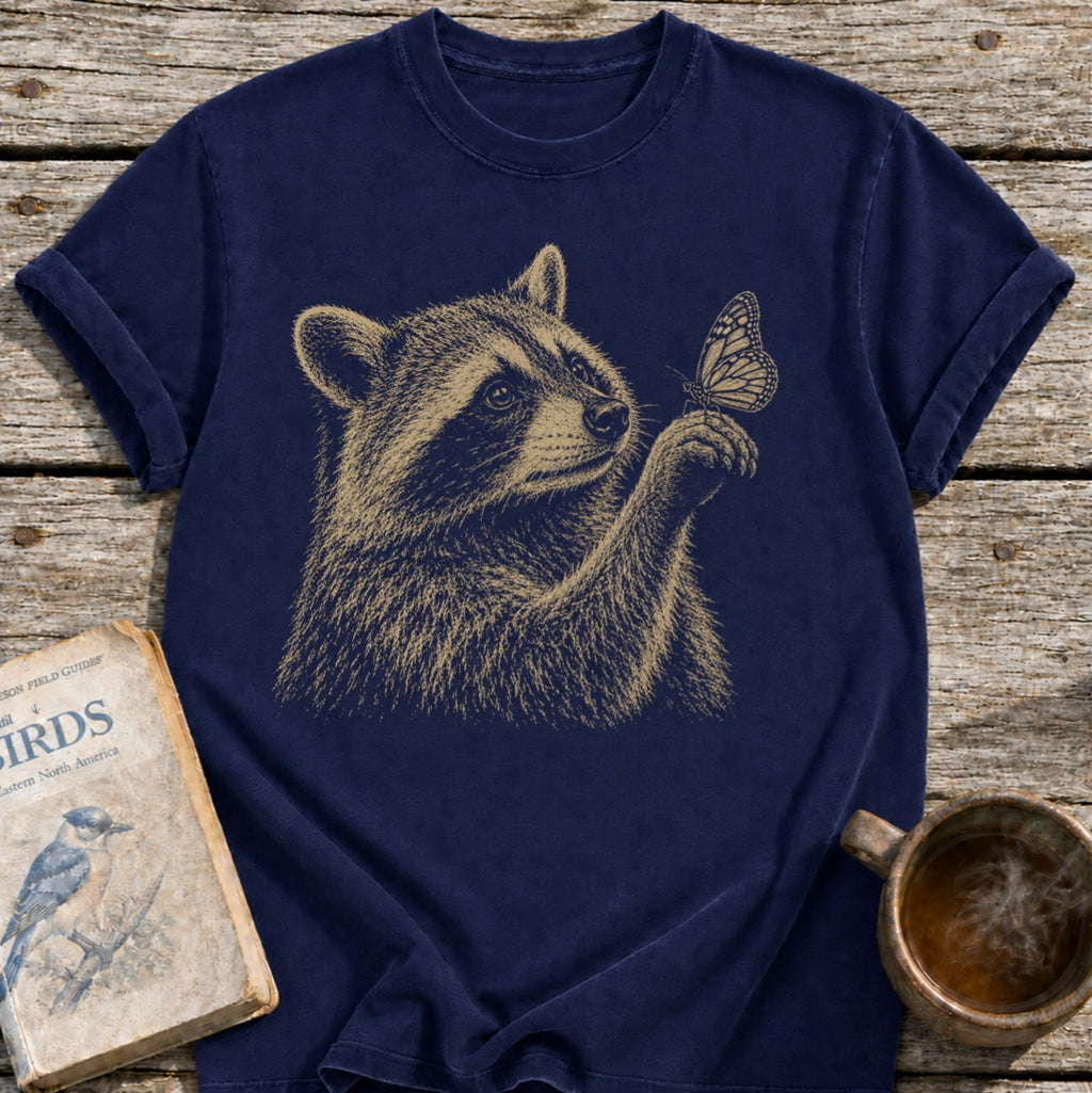 Raccoon Butterfly T-Shirt