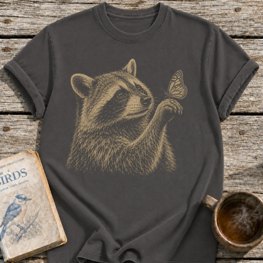 Raccoon Butterfly T-Shirt