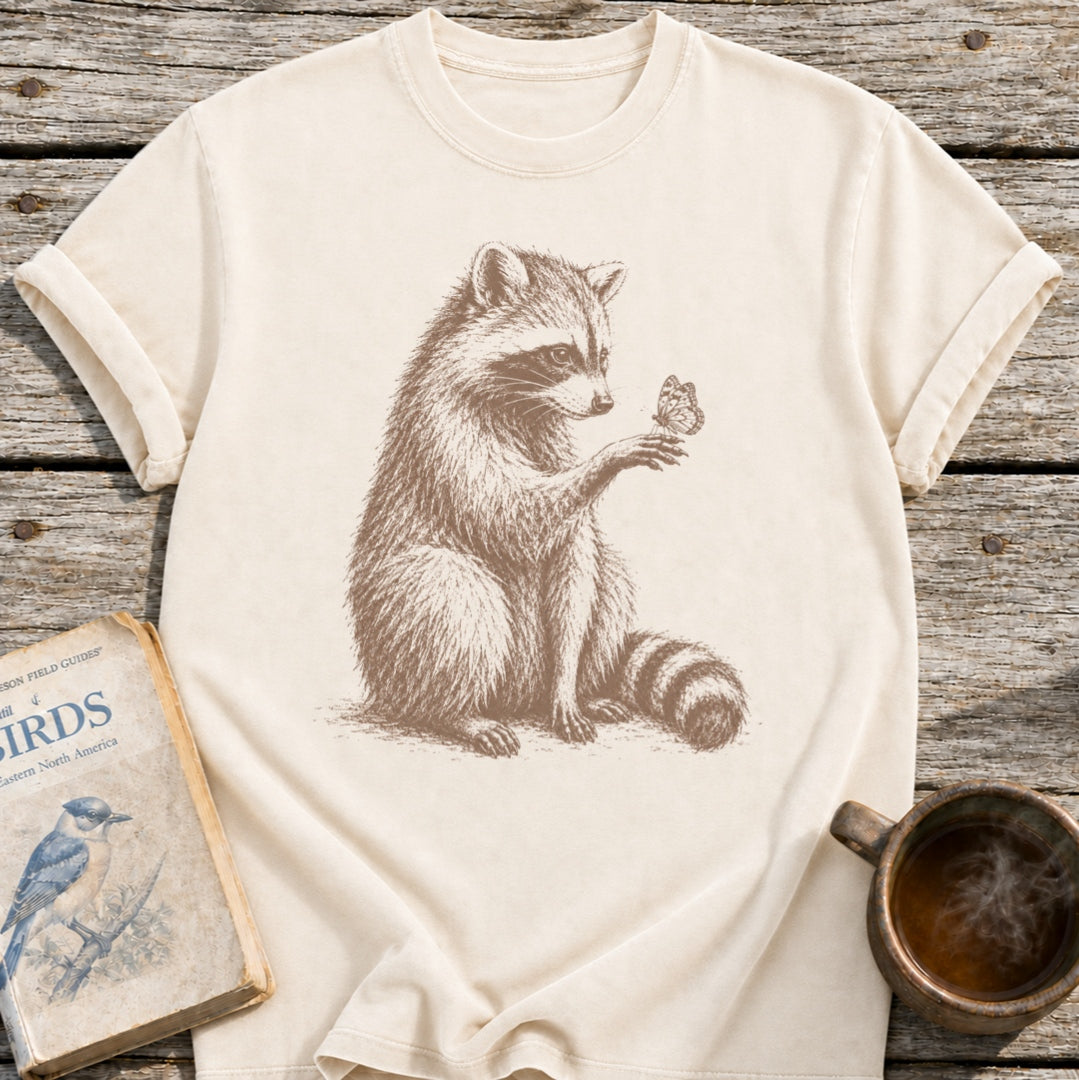 Raccoon Butterfly Wonder T-Shirt