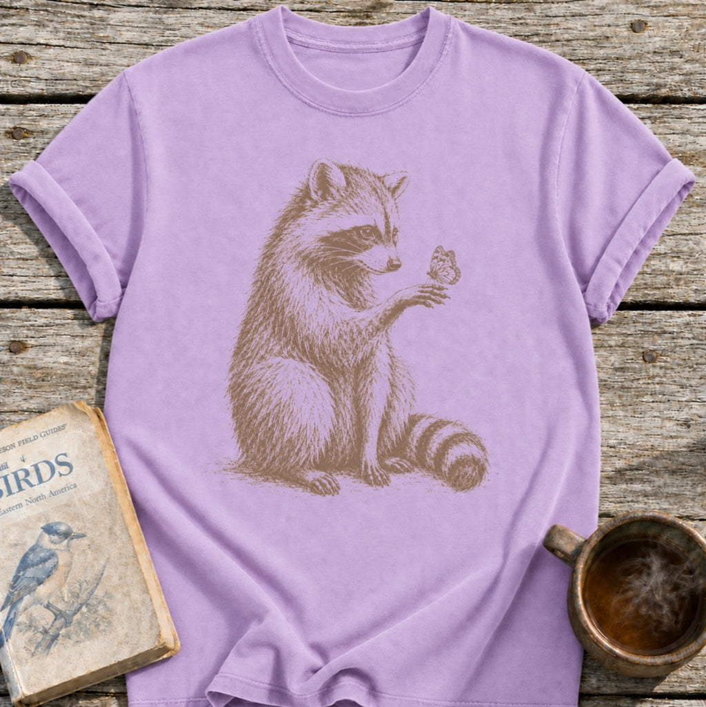 Raccoon Butterfly Wonder T-Shirt
