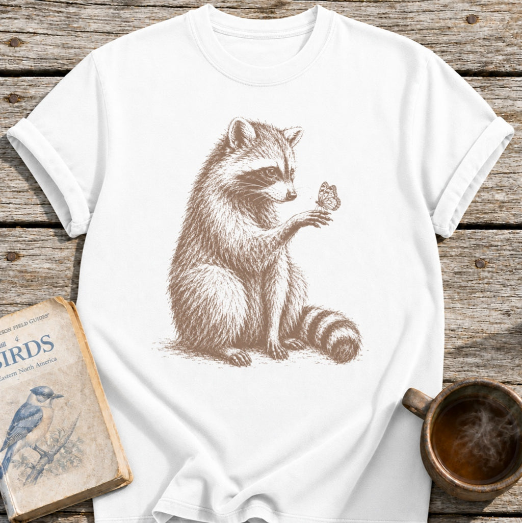 Raccoon Butterfly Wonder T-Shirt