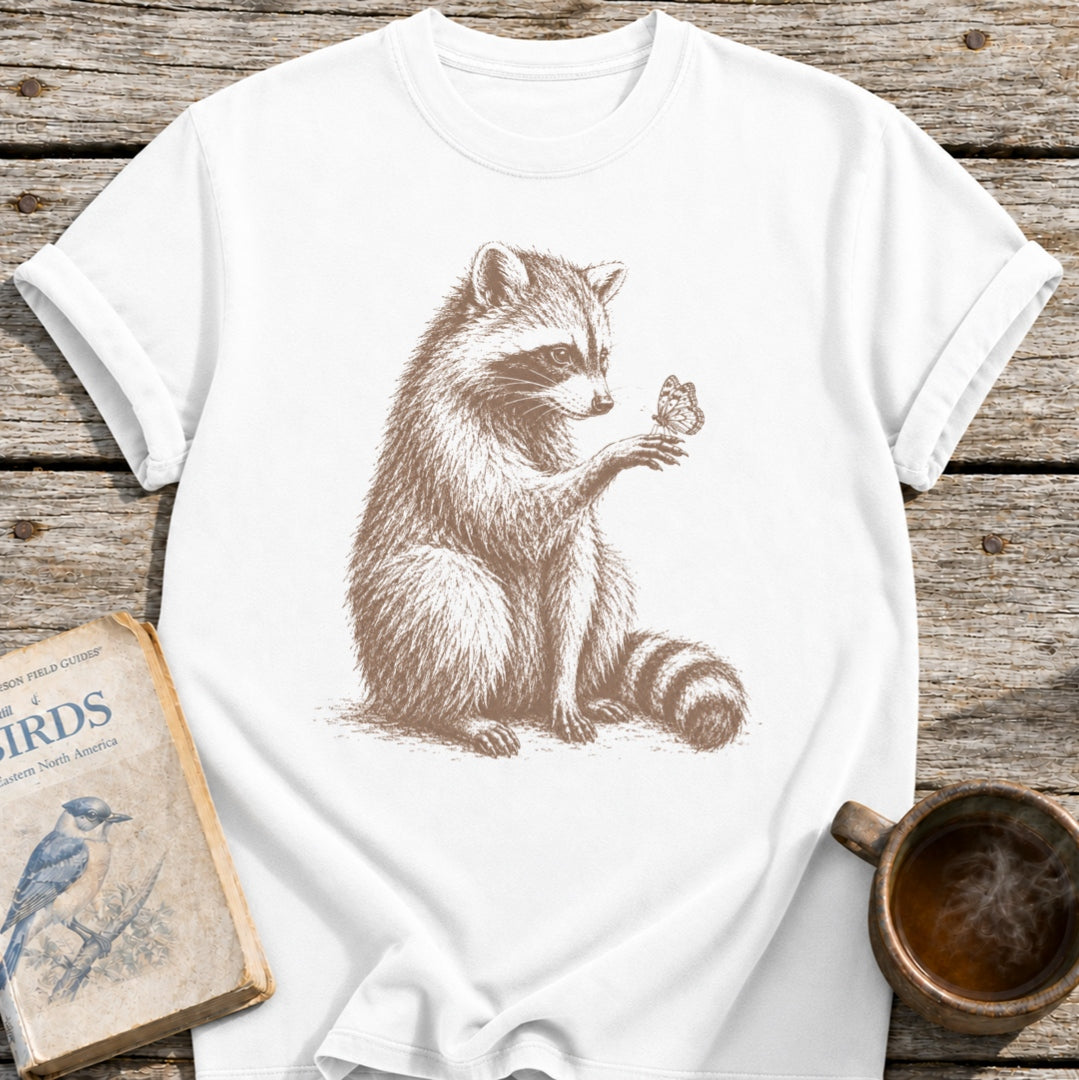 Raccoon Butterfly Wonder T-Shirt