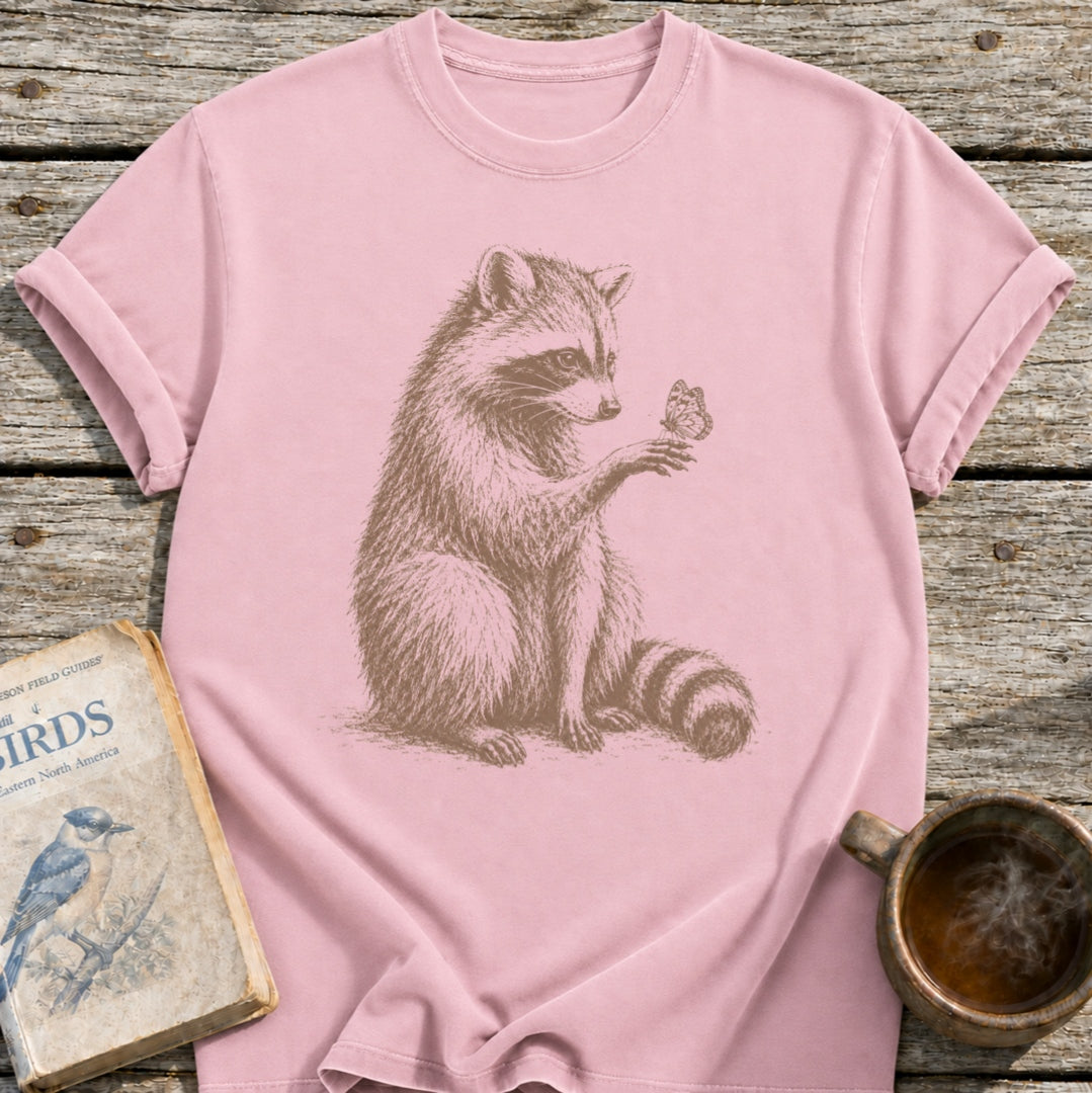 Raccoon Butterfly Wonder T-Shirt