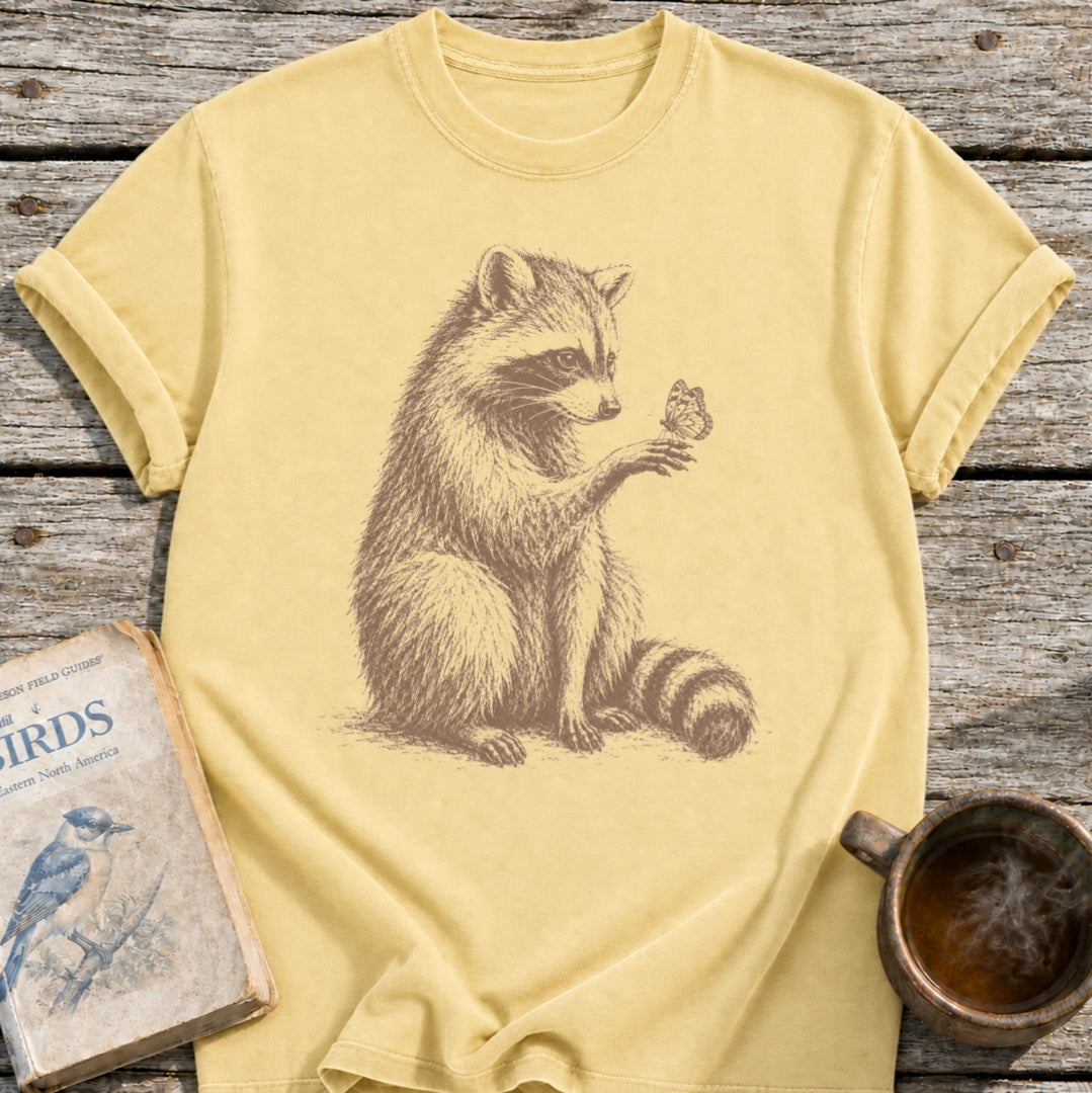 Raccoon Butterfly Wonder T-Shirt