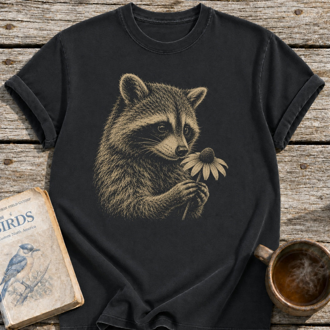 Raccoon Flower T-Shirt