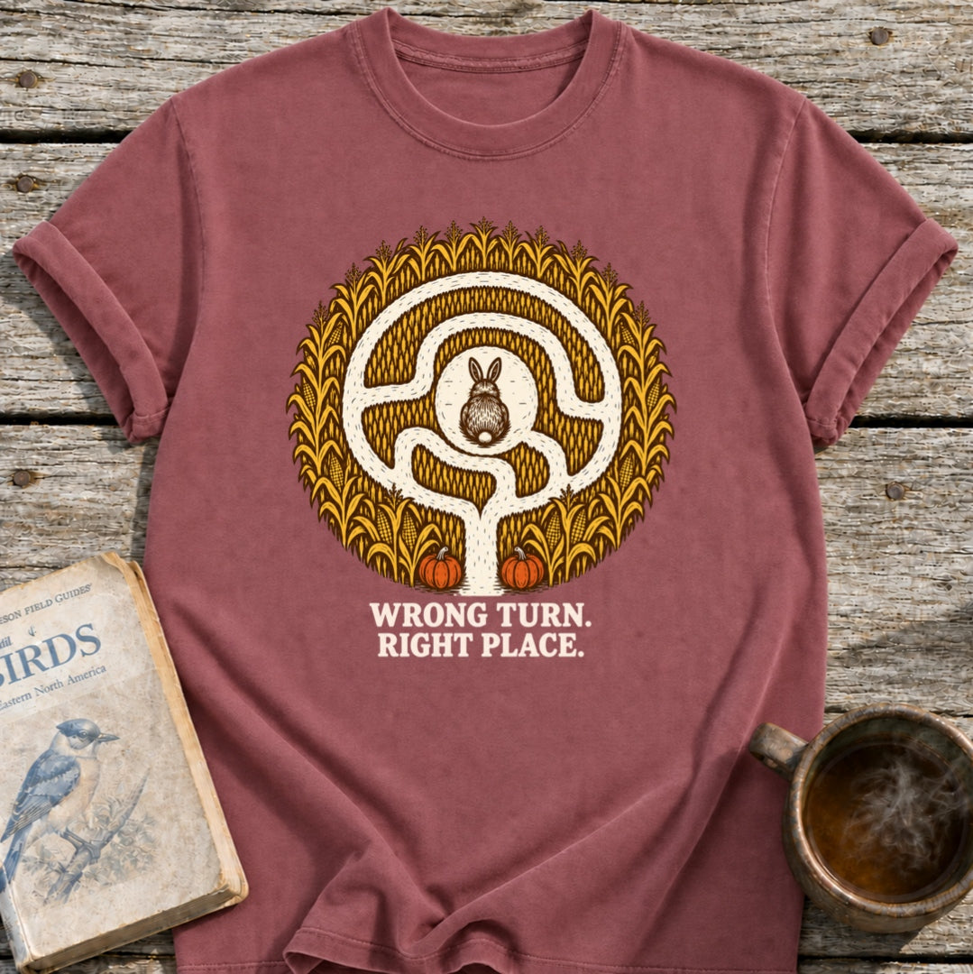 Right Place Corn Maze T-Shirt