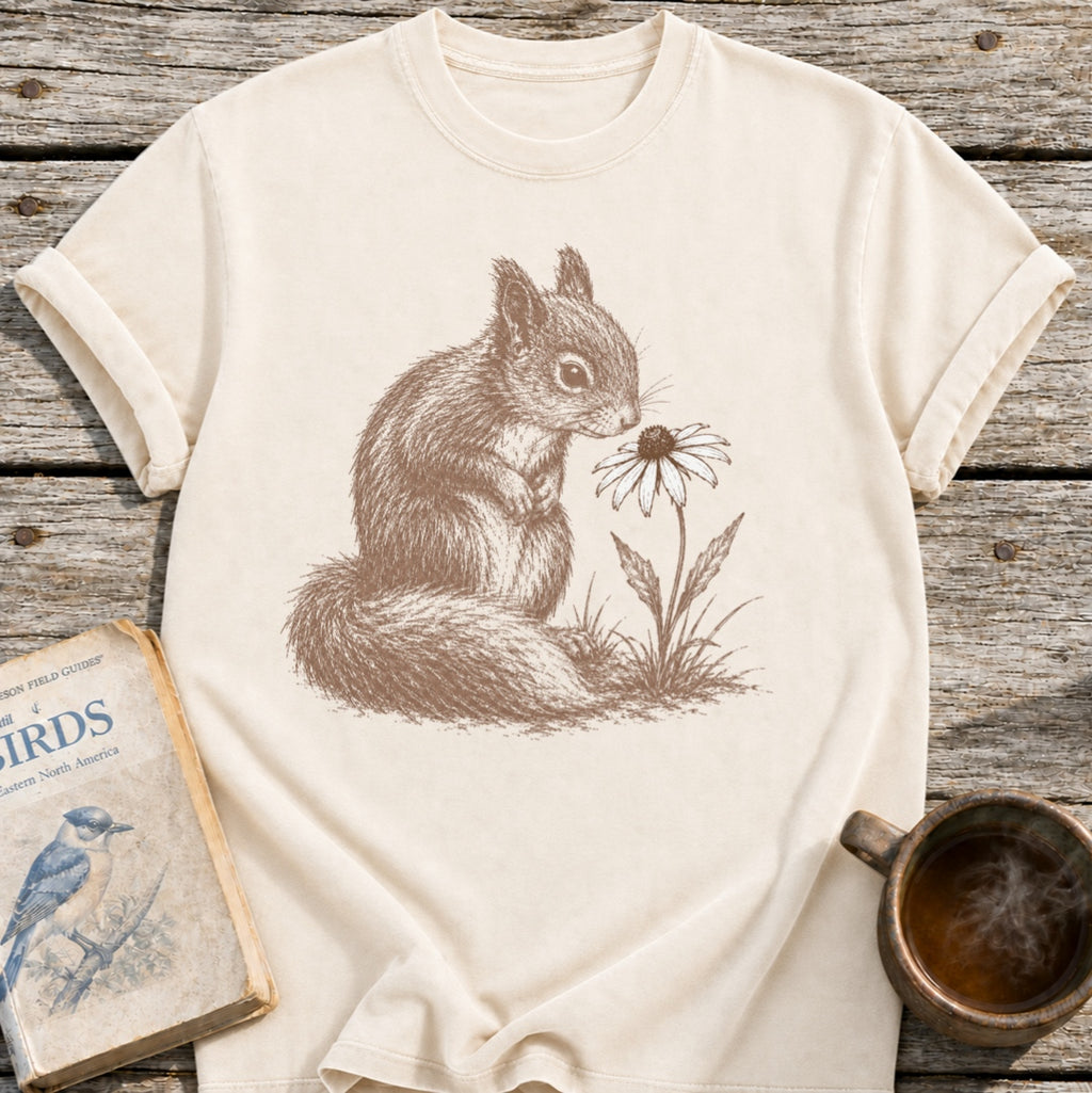 Squirrel Flower T-Shirt