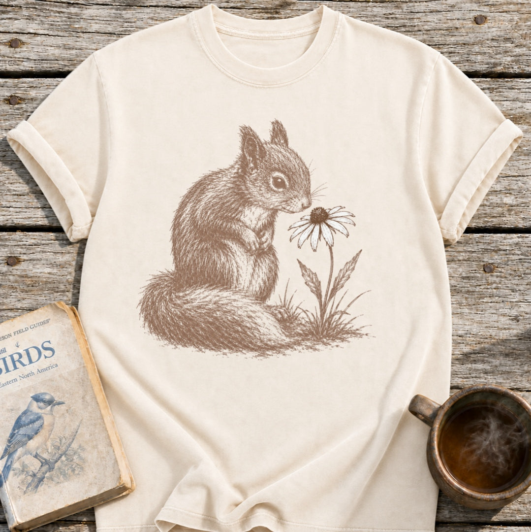 Squirrel Flower T-Shirt