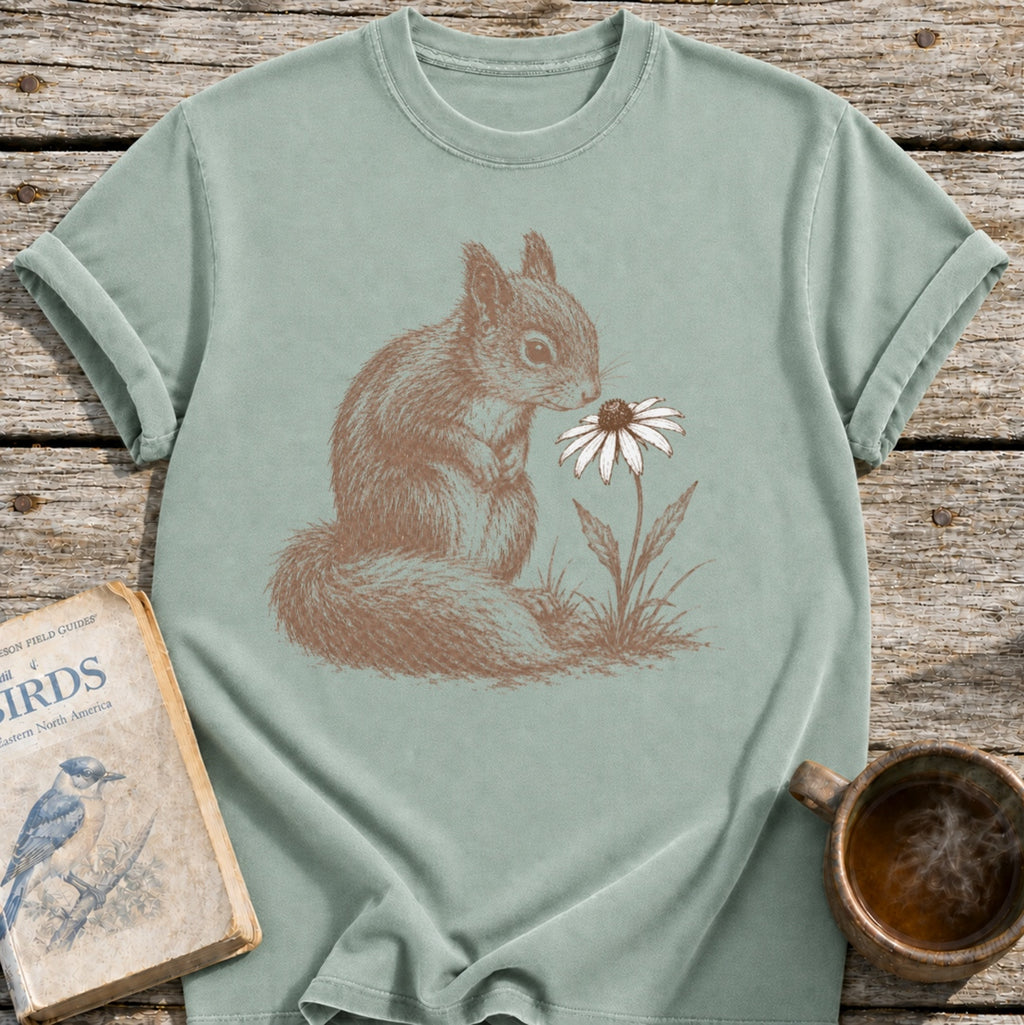 Squirrel Flower T-Shirt