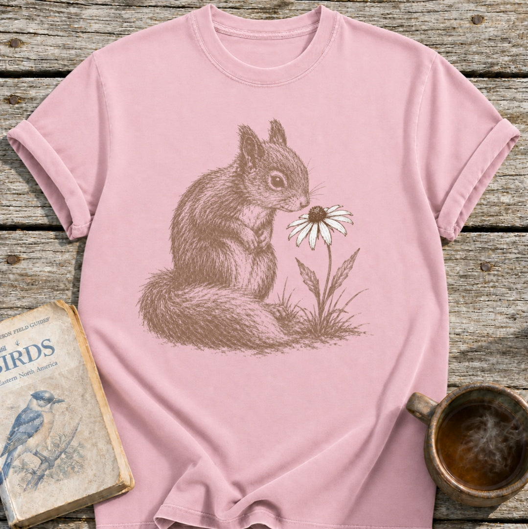 Squirrel Flower T-Shirt