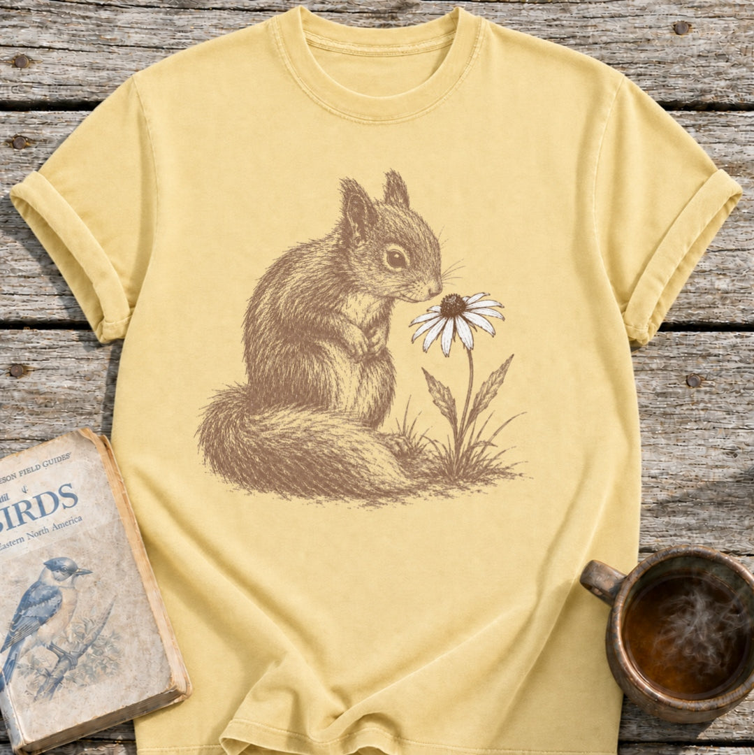 Squirrel Flower T-Shirt