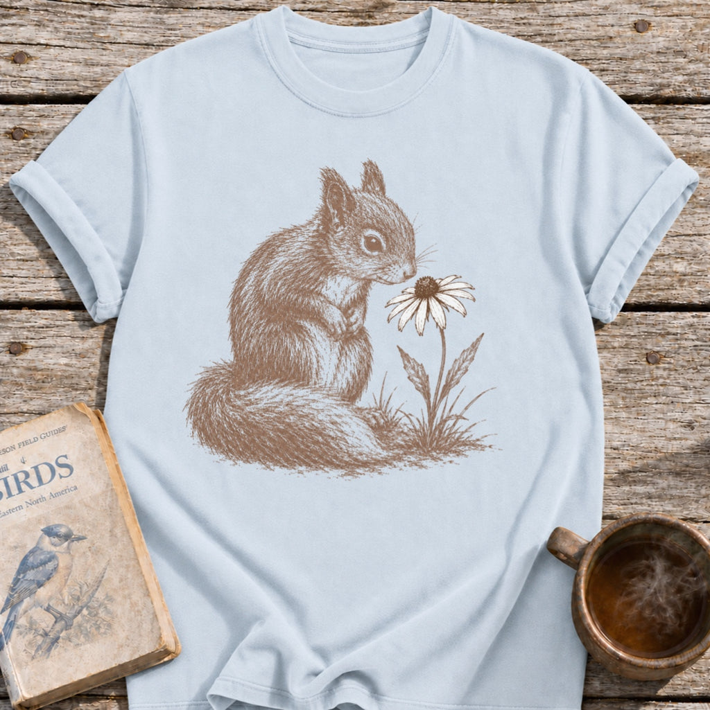 Squirrel Flower T-Shirt