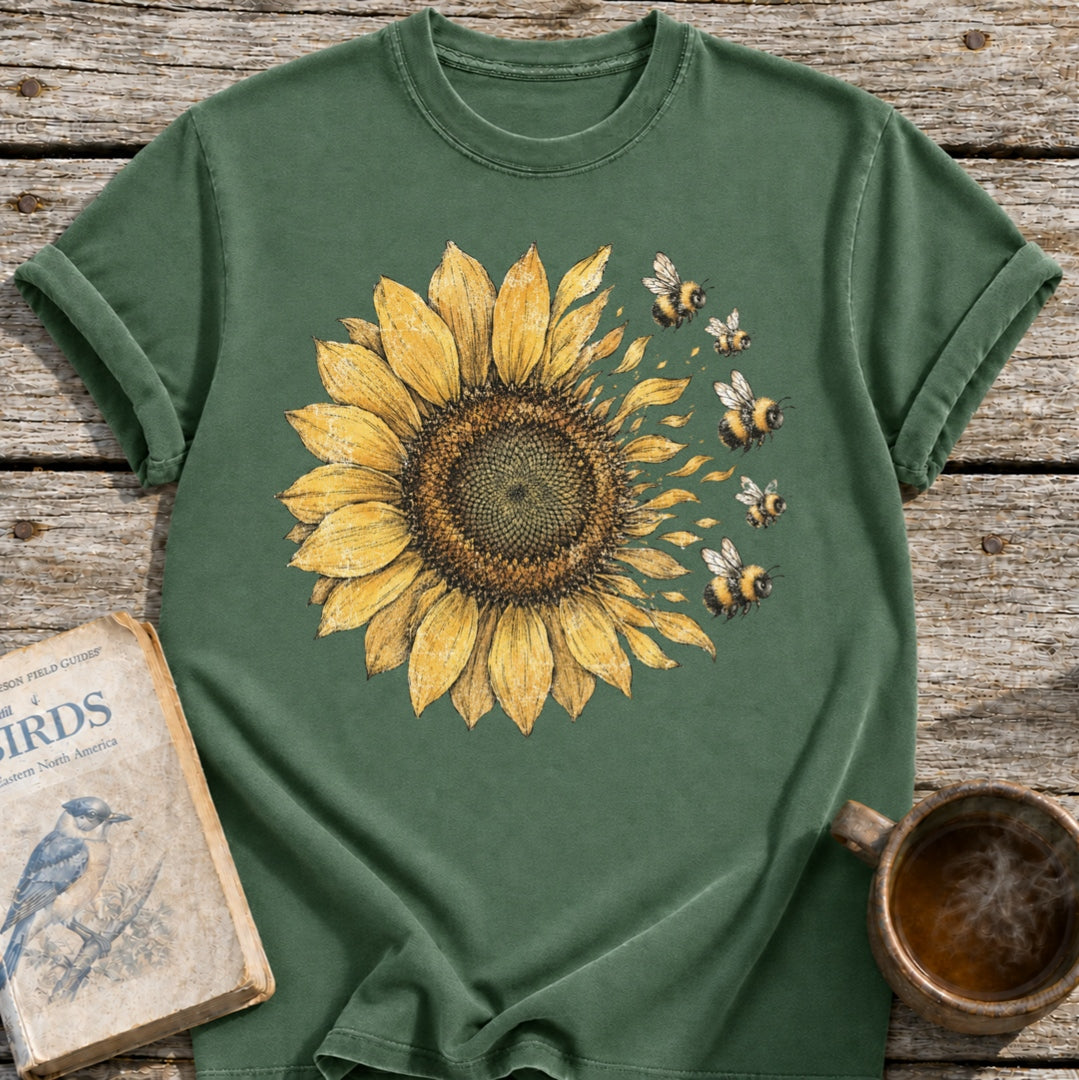 Sunflower into Bees T-Shirt