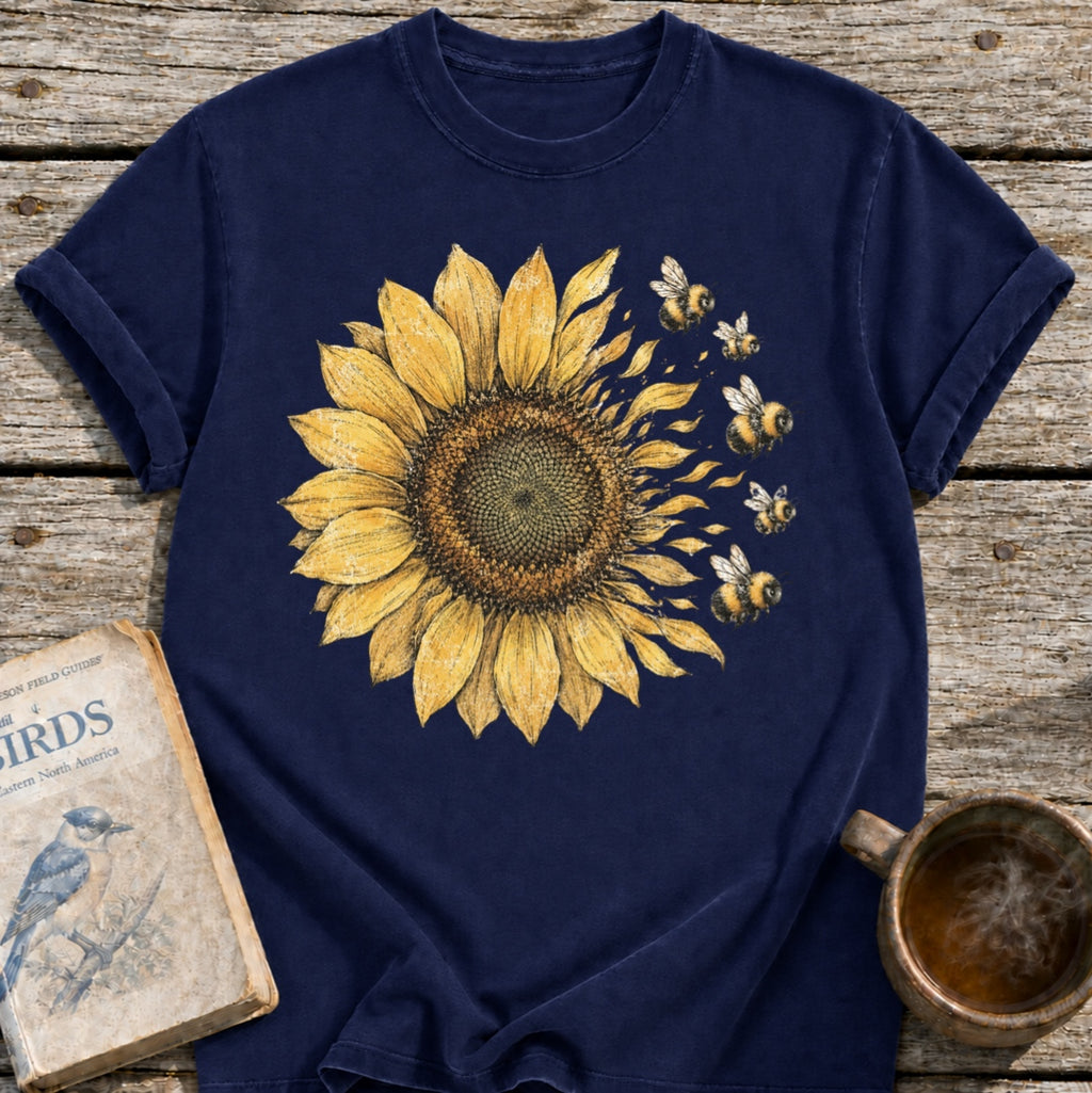 Sunflower into Bees T-Shirt
