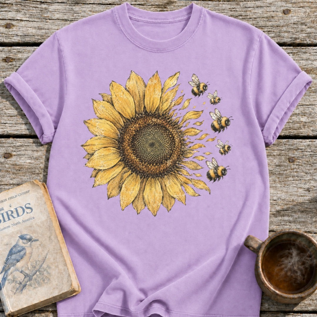 Sunflower into Bees T-Shirt