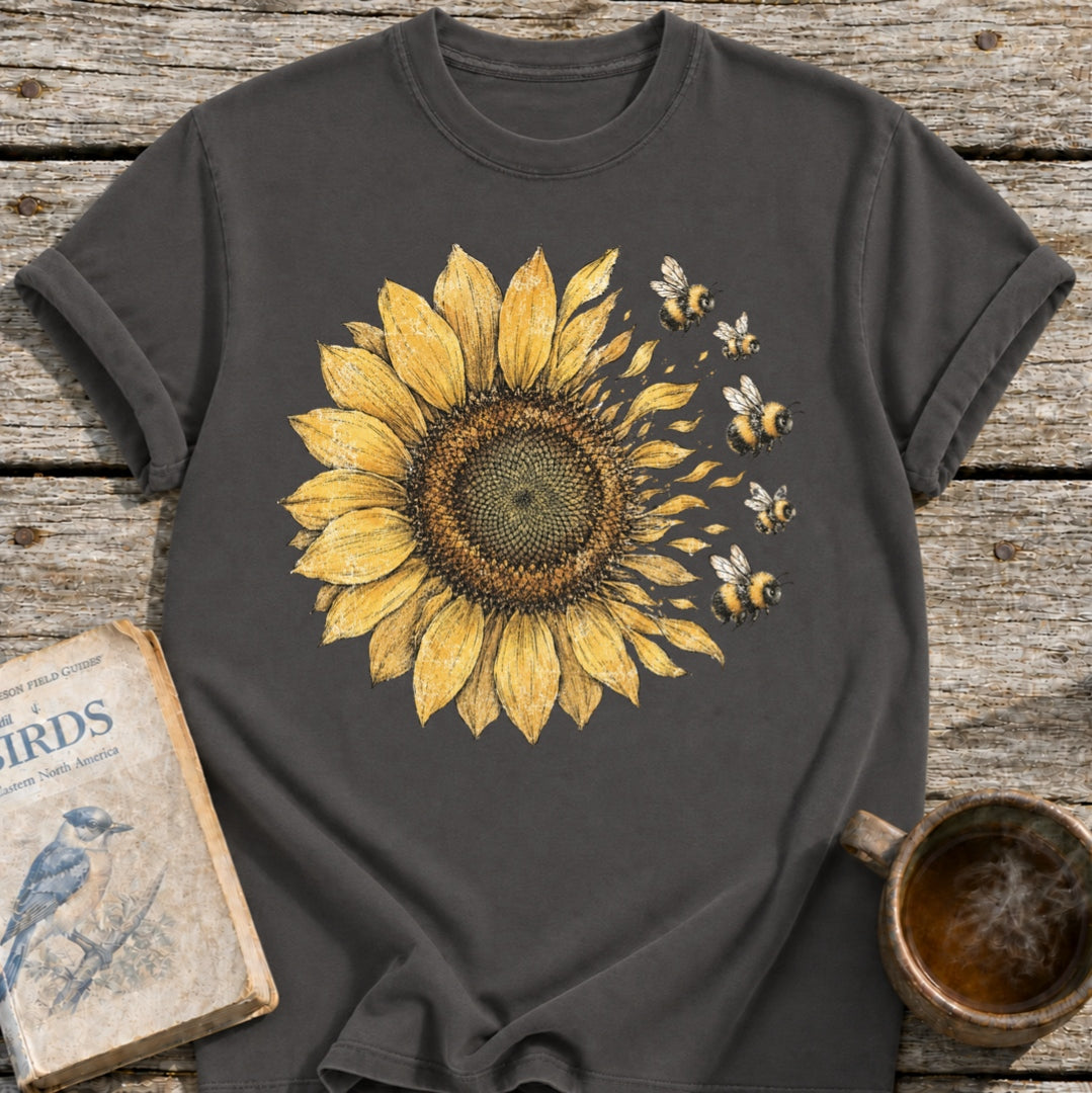 Sunflower into Bees T-Shirt