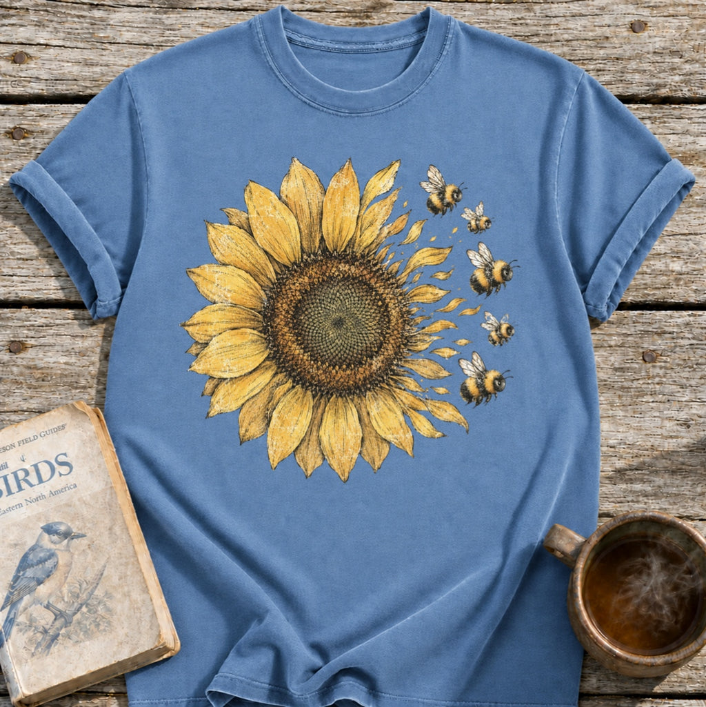 Sunflower into Bees T-Shirt