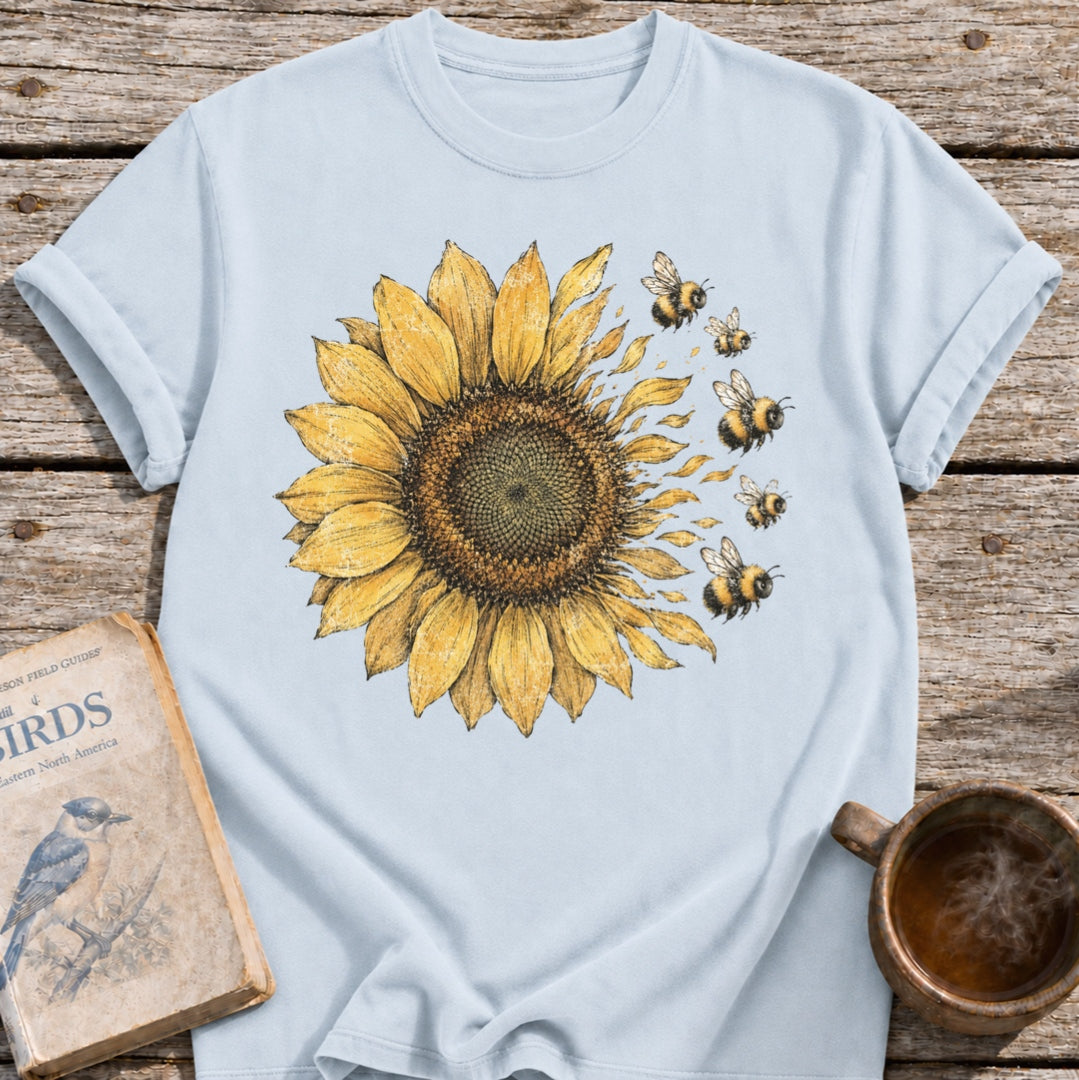Sunflower into Bees T-Shirt